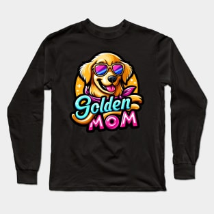 Funny Dog Golden Retriever Mom Long Sleeve T-Shirt